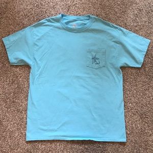 Blue Guy Harvey freshwater pocket T-shirt